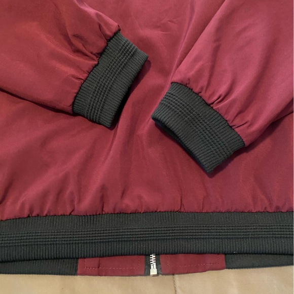 👗 Sandbank Sandmore Maroon Bomber Jacket - Picture 7 of 7